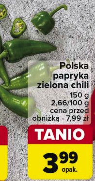 Papryka chilli zielona promocja