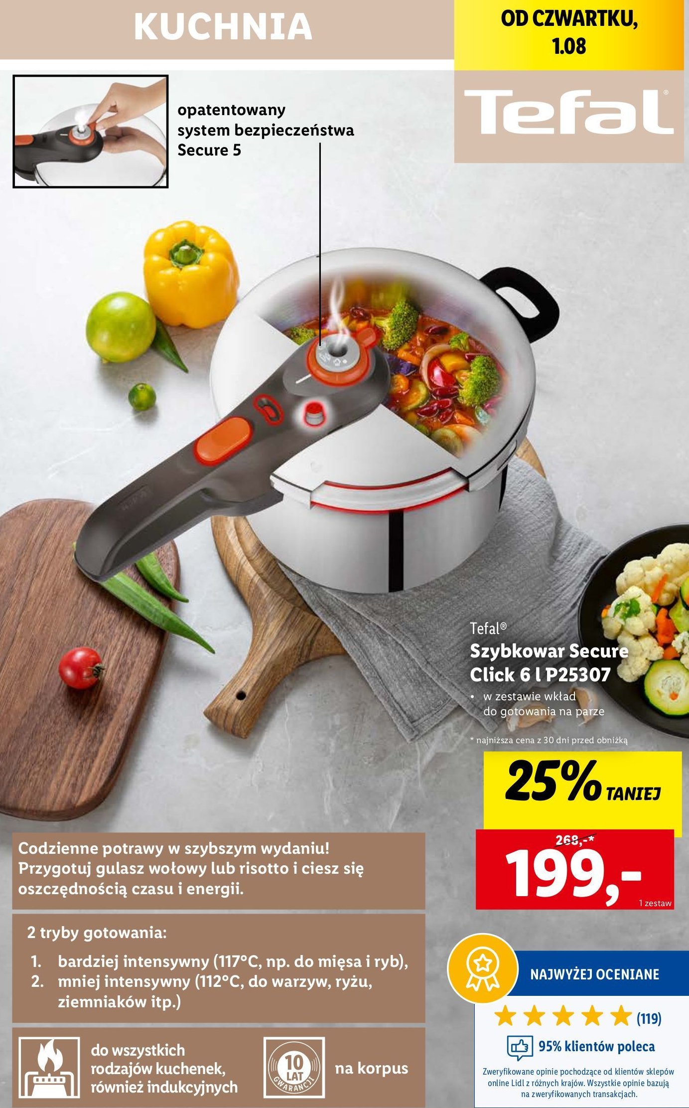 Szybkowar o25307 Tefal promocja