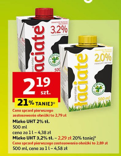 Mleko 3.2% Łaciate promocja