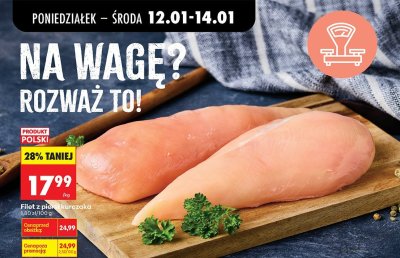 Filet z piersi kurczaka kostka Auchan promocja w Biedronka