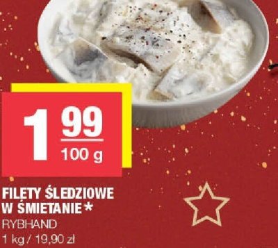 Filety śledziowe w śmietanie Rybhand promocja w SPAR