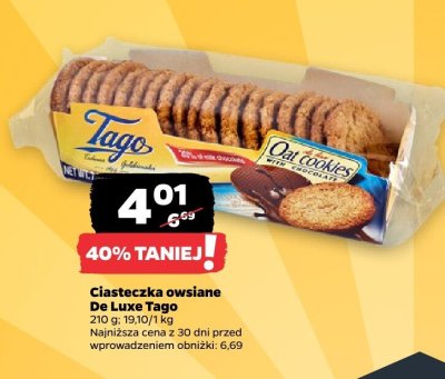 Ciasteczka owsiane De Luxe  promocja w Netto