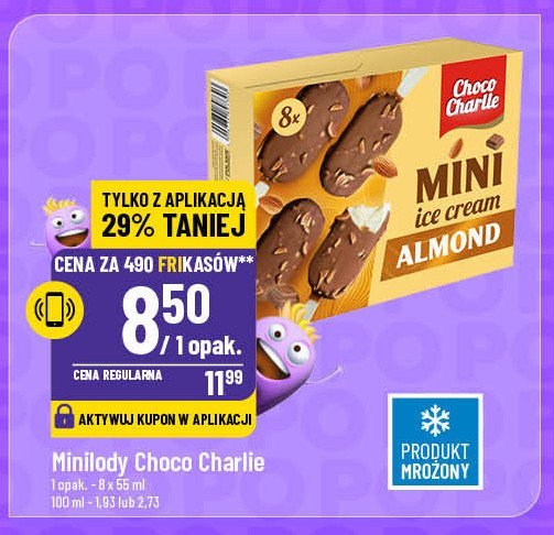 Lody mini almond Choco charlie promocja