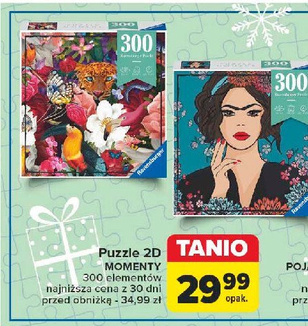 Puzzle 2d momenty Ravensburger promocja w Carrefour