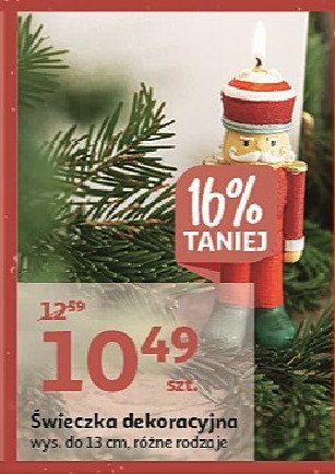 Świeczka dekoracyjna 13 cm promocja