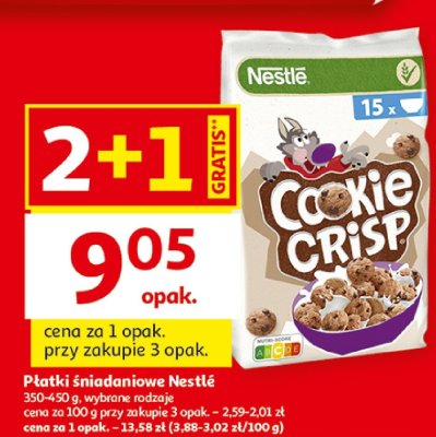 Płatki śniadaniowe Cookie crisp promocja w Auchan