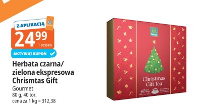 Herbata czarna/zielona ekspresowa Christmas Gift promocja w Leclerc