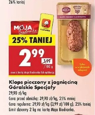 Klops pieczony z jagnięciną Kraina wędlin promocja