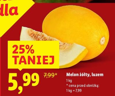 Melon żółty, luzem promocja w Lidl