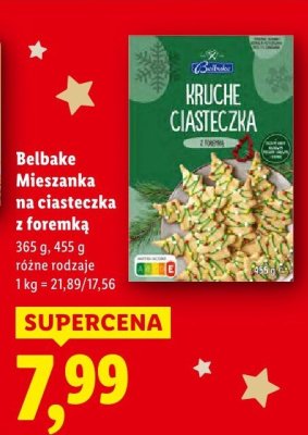 Belbake Mieszanka na ciasteczka z foremką promocja w Lidl