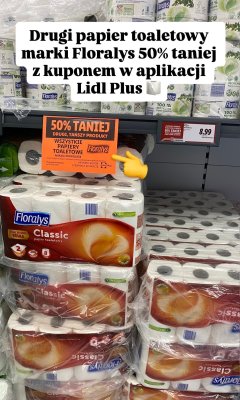 Papier toaletowy wszystkie rodzaje promocja w Lidl