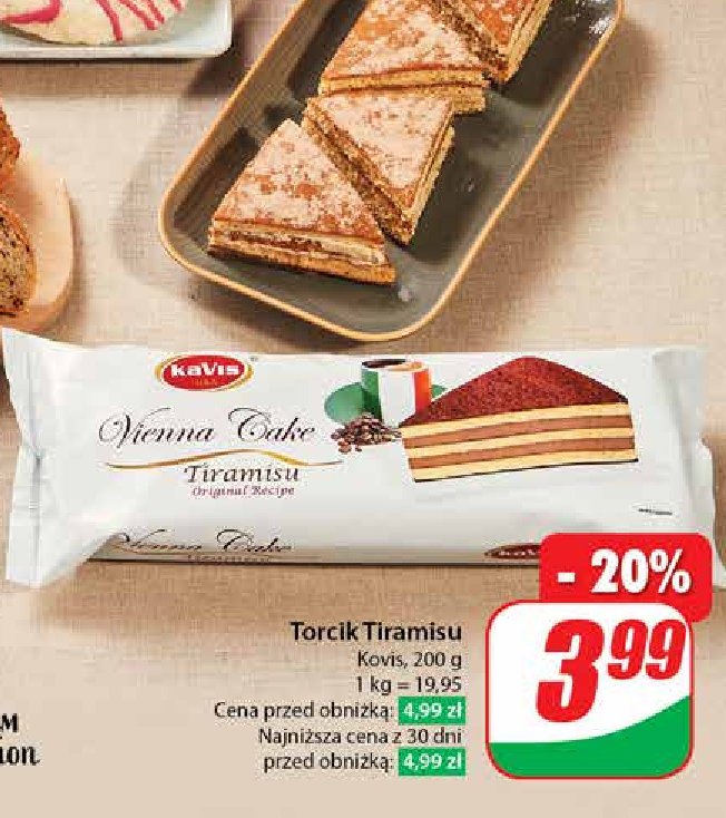 Torcik tiramisu Kovis promocja