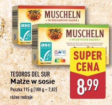 Małże TESOROS DEL SUR promocja w Aldi