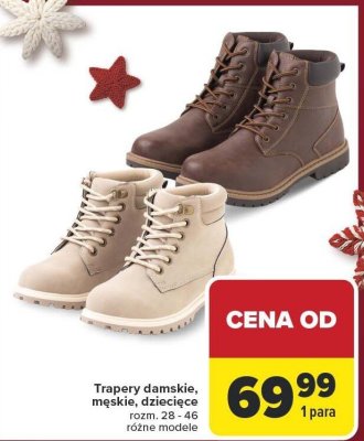 Trapery damskie, męskie, dziecięce, różne modele Carrefour promocja w Carrefour