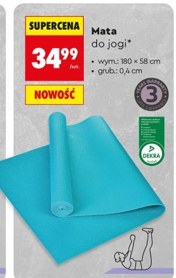 Mata do jogi 180x58 cm Go Active promocja w Biedronka