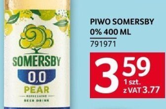 Piwo Somersby Pear 400 ml promocja w Selgros