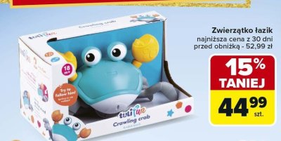 Zabawka Zwierzątko łazik Crawling crab tuti Fruti promocja w Carrefour