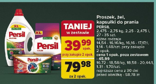 Kapsułki do prania color Persil premium duo-caps promocja