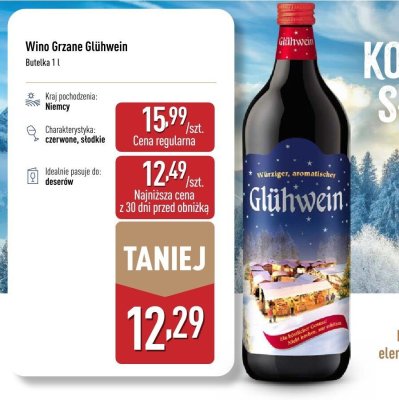 Wino Grzane Glühwein promocja w Aldi
