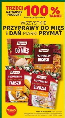Przyprawy do mięs i dań Prymat - różne rodzaje promocja w Kaufland