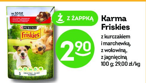 Karma dla psa adult z jagnięciną i marchewką w sosie Purina friskies promocja