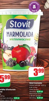Marmolada wieloowocowa Stovit promocja w Dino