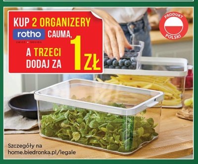 Organizery rotho CAUMA promocja w Biedronka