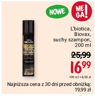 Szampon do w艂os贸w volumizng therapy Biovax promocja
