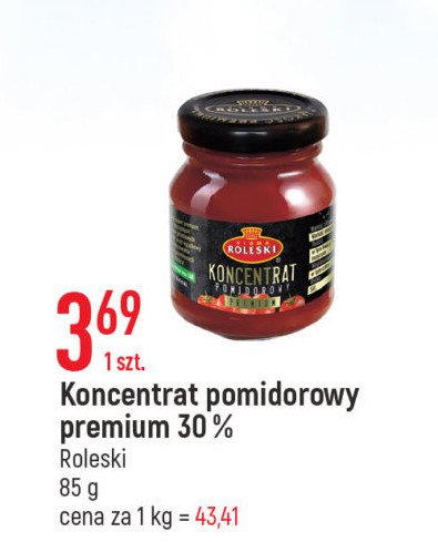 Koncentrat pomidorowy 30 % Roleski promocja