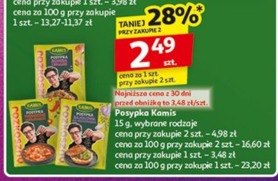 Posypka Kamis promocja w Auchan