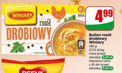 Bulion rosół drobiowy Winiary promocja w Dino