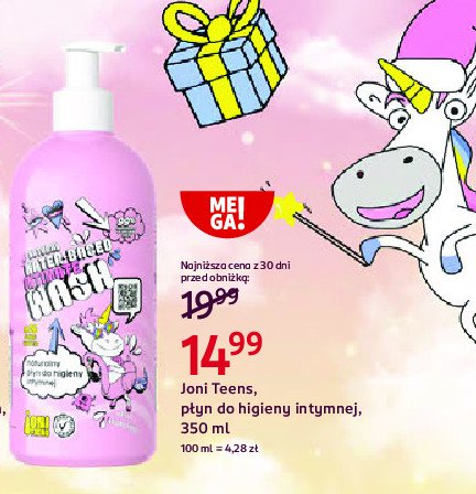 Płyn do higieny intymnej Joni teens promocja w Rossmann