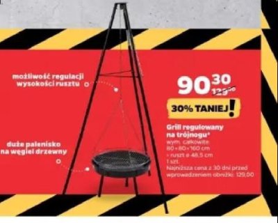 Grill okr膮g艂y na tr贸jnogu promocja