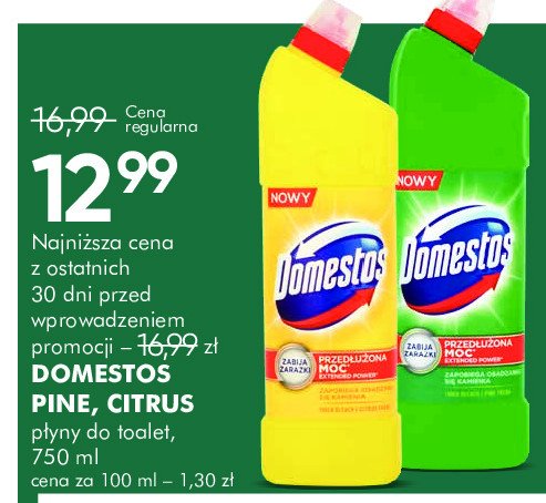 Płyn do WC Domestos Pine promocja