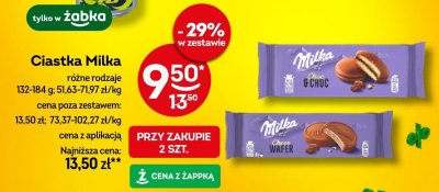 Ciastka Milka różne rodzaje promocja w Żabka