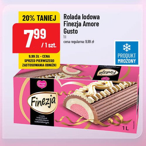 Lody truskawkowo-czekoladowo-śmietankowe Amore gusto finezja promocja