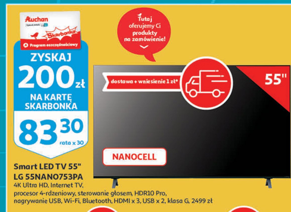 Telewizor 55" 55nano753pa promocja