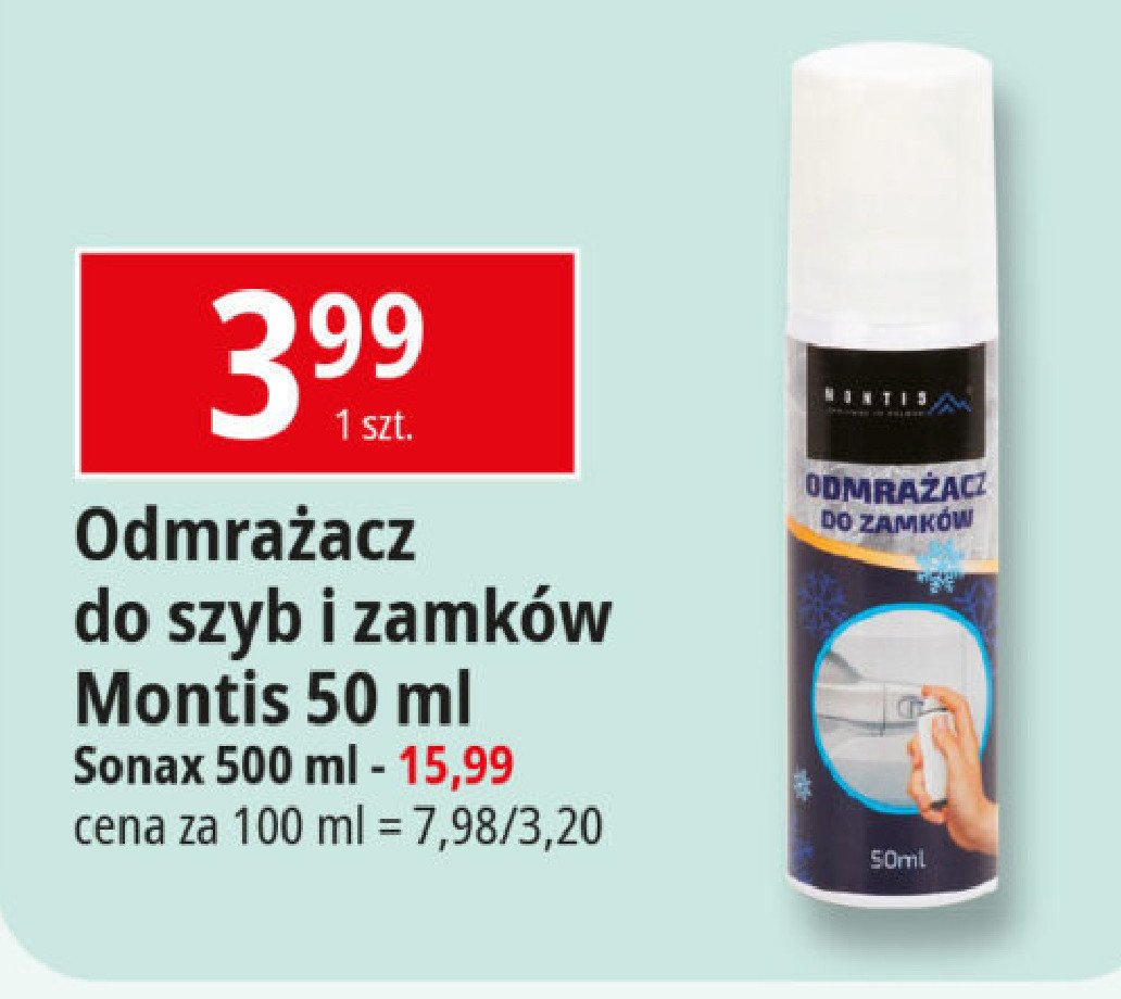 Odmrażacz do zamków MONTIS promocja