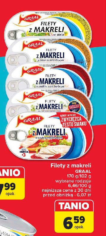 Filety z makreli w słodkim sosie barbacue Graal promocja