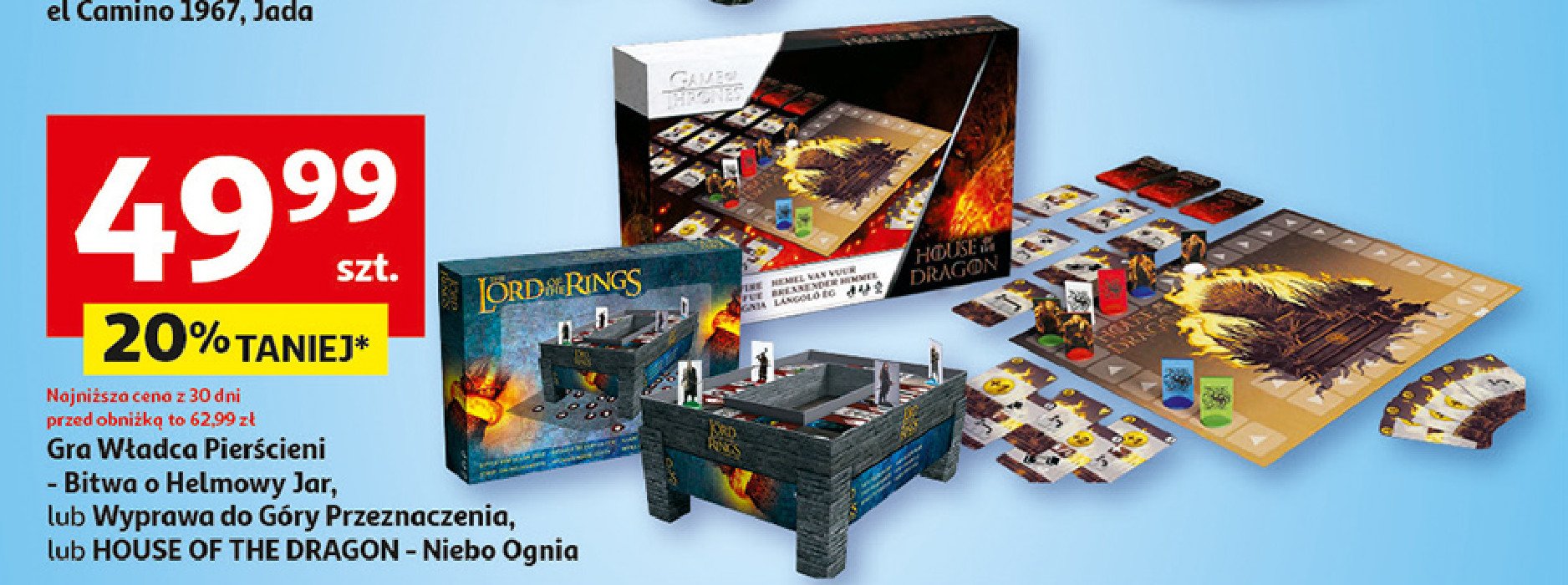 Gra house of the dragon - niebo ognia Cartamundi promocja w Auchan