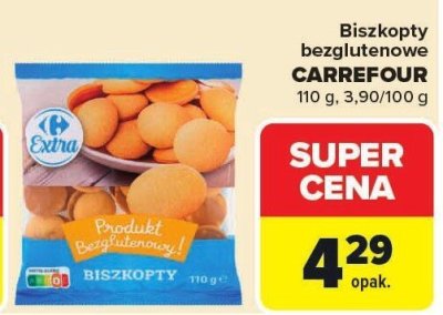 Biszkopty bezglutenowe CARREFOUR promocja w Carrefour Market