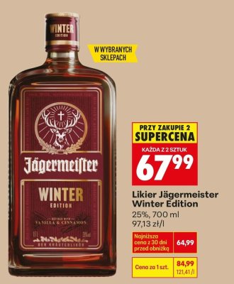 Likier Jägermeister Winter Edition 700 ml promocja w Biedronka