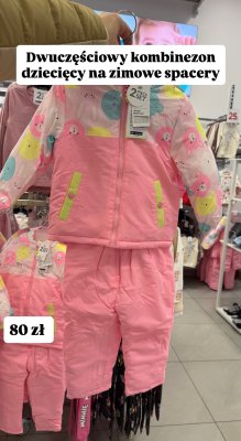 Dwuczęściowy kombinezon dziecięcy na zimowe spacery promocja w Pepco