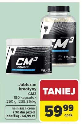 Jabłczan kreatyny CM3 POWDER TREC promocja w Carrefour