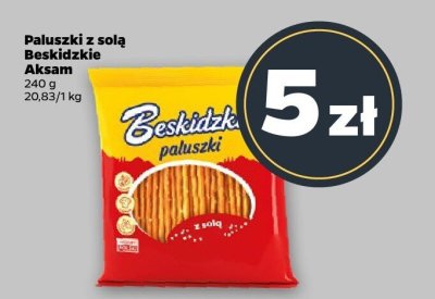 Paluszki z solą Beskidzkie  promocja w Netto