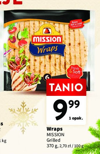 Wraps grilled Mission promocja