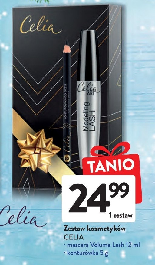 Zestaw w pude艂ku: mascara volume lash + kontur贸wka Celia zestaw promocja