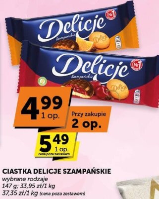 Ciastka Delicje szampańskie promocja w ABC