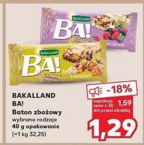 Baton 5 owoców leśnych Bakalland ba! promocja