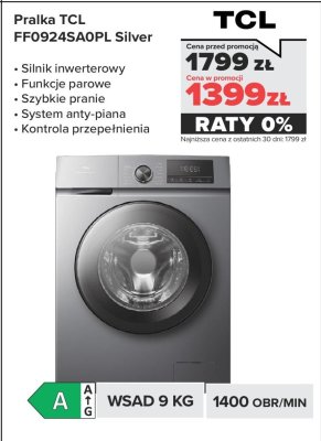 Pralka TCL FF0924SA0PL Silver promocja w NEONET